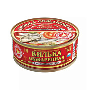 Килька каспийская Вкусные консервы обжаренная в томатном соусе 240г