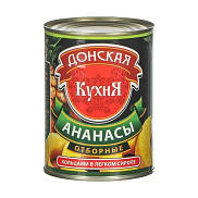Ананасы Донская кухня кольца в сиропе 850мл