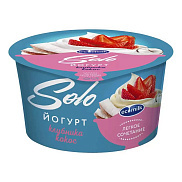 БЗМЖ Йогурт Экомилк Solo 4,2% 130г с клубникой и кокосом