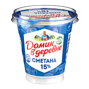 БЗМЖ Сметана Домик в деревне 15% 300г