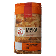 Мука пшеничная Ладья высший сорт 2кг