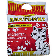 Наполнитель для кошачьего туалета Cats Диатомит 5л/2,5кг