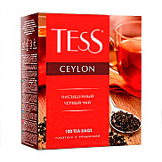 Чай Тess Ceylon черный 100 пакетиков по 2г с ярлыком без конвертов