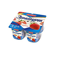 БЗМЖ Йогуртный продукт Ehrmann Эрмигурт 3,2% 100г молочный с клубникой