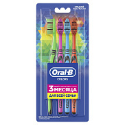 Набор зубных щеток Oral-B 4шт средней жесткости