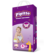 Подгузники трусики детские Pipitto 4 7-18кг 44шт