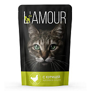 Корм для кошек L'amour 75г курица в соусе