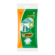 Станки для бритья BIC 2  одноразовые 5шт с двойным лезвием