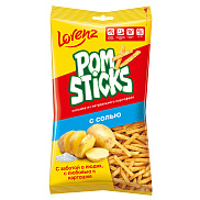 Чипсы картофельные Pomsticks с солью Lorenz 200г