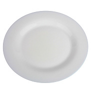 Тарелка керамическая 19см белая