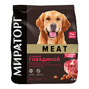 Корм для собак Winner Meat Мираторг 1,1 кг с сочной говядиной
