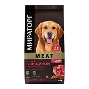 Корм для собак Winner Meat Мираторг 10кг с сочной говядиной