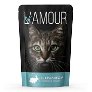Корм для кошек L'amour 75г кролик в соусе