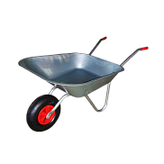 Тачка садовая грузоподъемность 90кг объем 65л