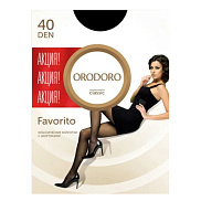 Колготки женские Orodoro Favorito 40 ден размер 3 Черный