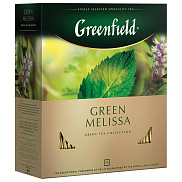 Чай зеленый Greenfield Green Melissa 100 пакетиков по 1,5г
