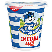 БЗМЖ Сметана Простоквашино 25% 300г