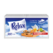 Салфетки бумажные Relax 1сл 300шт