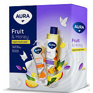 Подарочный набор Aura Fruit and Honey гель для душа 250мл + крем для рук 75мл