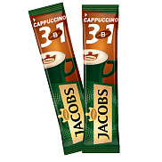 Напиток кофейный растворимый Jacobs 3в1 Каппучино 24x12г