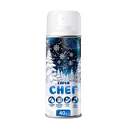 Синтетический снег нетающий 40г 4,5x15x4,5см белый