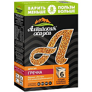 Крупа Гречка Алтайская сказка 12x80г в варочных пакетах