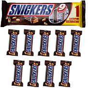 Батончик шоколадный Snickers 9шт по 40г гиперпак