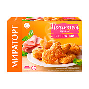 Наггетсы куриные Мираторг 300г с ветчиной