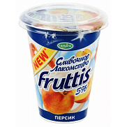 БЗМЖ Йогуртный продукт Фруттис Сливочное лакомство 5% 290г персик