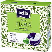Прокладки ежедневные Bella Panty Flora Green tea 70шт с экстрактом зеленого чая