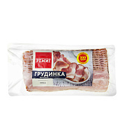 Грудинка Домашняя копчено-вареная 300г нарезка