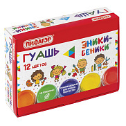 Гуашь Пифагор Эники-Беники 12 цветов без кисти