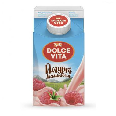 БЗМЖ Йогурт Dolce Vita 2,5% 0,45 Малина