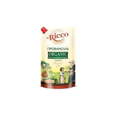 Майонез Mr.Ricco 67% Провансаль 220мл Organic