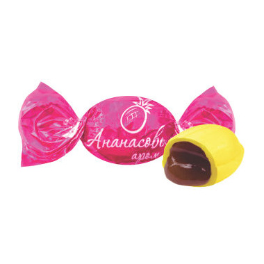 Карамель Ананасовый аромат с фруктово-ягодной начинкой 500г