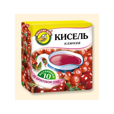 Кисель Вишня/ клюква/малина/плодово-ягодный в брикете 180г
