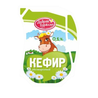 БЗМЖ Кефир Добрая Буренка 3,2% 0,4кг пакет