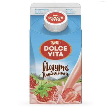 БЗМЖ Йогурт Dolce Vita 2,5% 0,7 Клубника