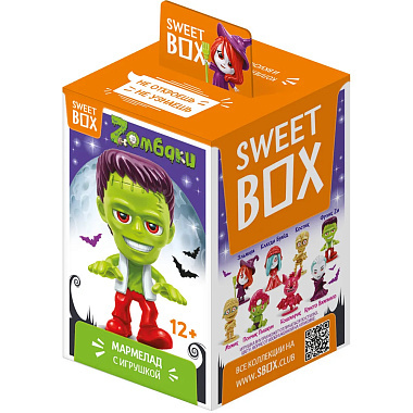 Мармелад Sweet Box Зомбаки 10г с игрушкой в коробочке