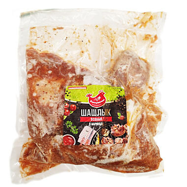 Шашлык Благодарушка куриный в маринаде охлажденный 1кг вес