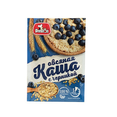 Каша овсяная 37г вкус черника