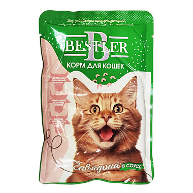 Корм для кошек Bestler 85г говядина в соусе