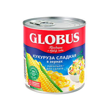 Кукуруза Globus сладкая в зернах 425мл