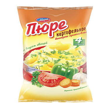 Картофельное пюре быстрого приготовления с овощами 100г