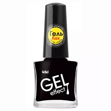 Лак для ногтей Kiki Gel Effect 6мл тон 016 черный