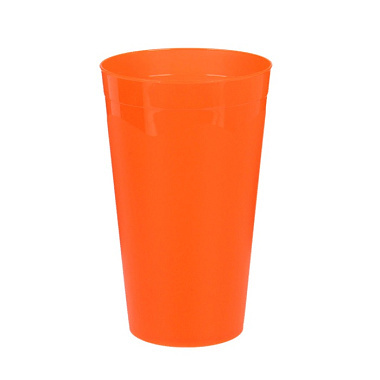 Стакан пластиковый Ангора 0,4л оранжевый
