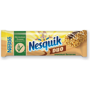 Батончик Nesquik Duo 16шт*23г Цельный злак СПАЙКА