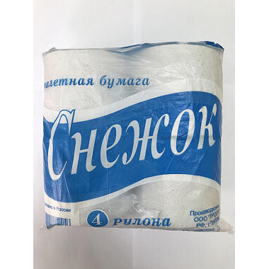 Туалетная бумага Снежок серая 1/4 рулона