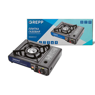 Плитка газовая портативная без переходника Grepp