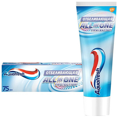 Зубная паста Aquafresh All-in-One Protection 75мл отбеливающая